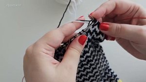 Жаккард по кругу без вертикального смещения узора. Мастер-класс