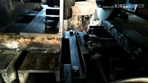 Установка передней бабки самодельного токарного станка.