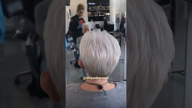 Pixie short haircut by vivyan hermuz #shorts #vivyanhermuz