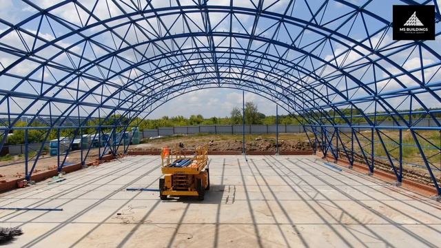 Монтаж металлоконструкций тентового ангара смотреть онлайн