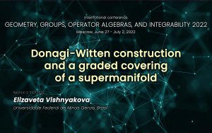 Donagi-Witten construction and a graded covering of a supermanifold