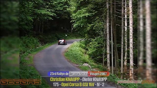 Opel Corsa B GSI 16V - Christian KNAUPP - RALLY - 2007 - Alsace-Vosges + Dieter KNAUPP смотреть онлайн