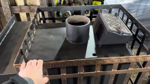 Печь для бани с обогревом комнаты отдыха