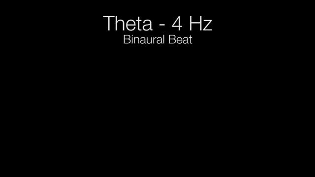 'Supercharge' Theta Binaural Beat - 4Hz (1h Pure)