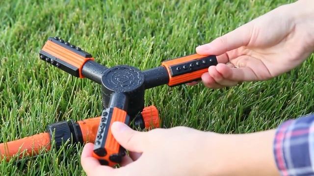 Дождеватель для огорода поливалка Рубикон смотреть онлайн