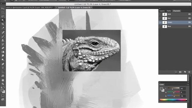 Как рисовать в photoshop 2 - часть 6 миксинг техник смотреть онлайн