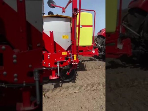 Трактор Case,  Grimme GL 660. Управления орудием Trimble #трактор #case #grimme #автопилот