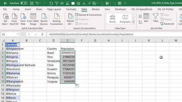 Excel Data Insights: XLOOKUP Into Excel Data Types - Episode 2332