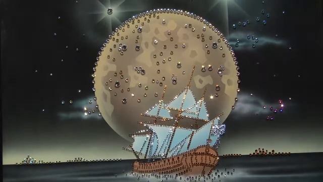 Картина Корабль в море Swarovski