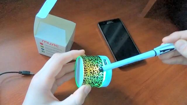 Обзор bluetooth-колонки "Music Mini Speaker" (Светящаяся колонка)