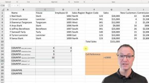 How to use COUNTIF and COUNTIFS Function in Microsoft Excel - For Beginners