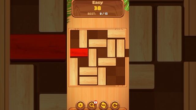 Unblock Sliding Block Puzzle Game Easy level 38 #shorts #unblockpuzzlegame