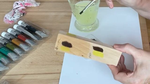 Тест водорастворимых масляных красок Artisan