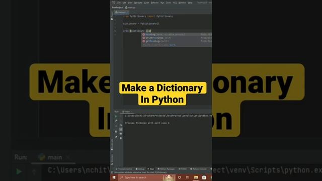 Create a Dictionary Using Python