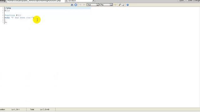 Lesson 12   PHP Functions