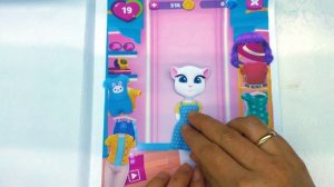 My Talking Angela 2. Paper quiet game. DIY
