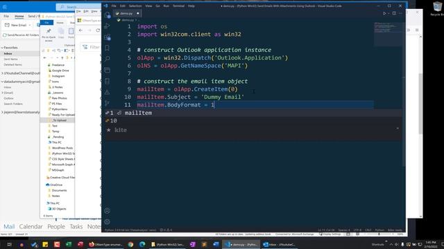 How To Send An Outlook Email With Attachments Using Python (using pywin32) смотреть онлайн