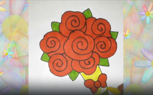 Как нарисовать Букет роз