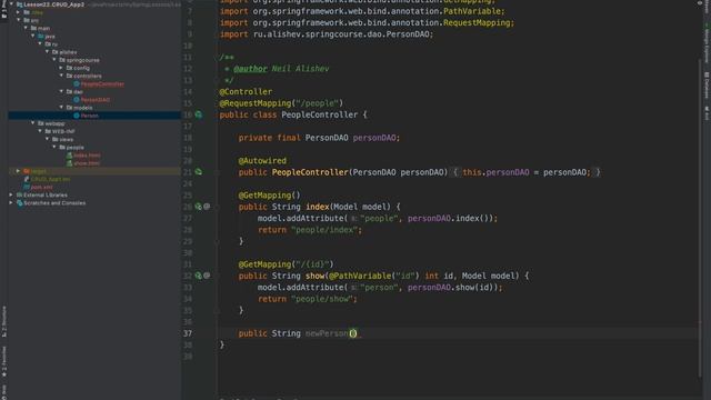 Spring Framework. Урок 22: Аннотация @ModelAttribute. HTML Формы (Thymeleaf).