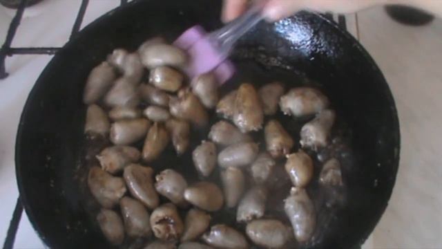 Куриные сердечки рецепт.Карамелизированые с соевым соусом.Самый простой рецепт.