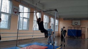 Workout на гимнастическом турнике и новые элементы