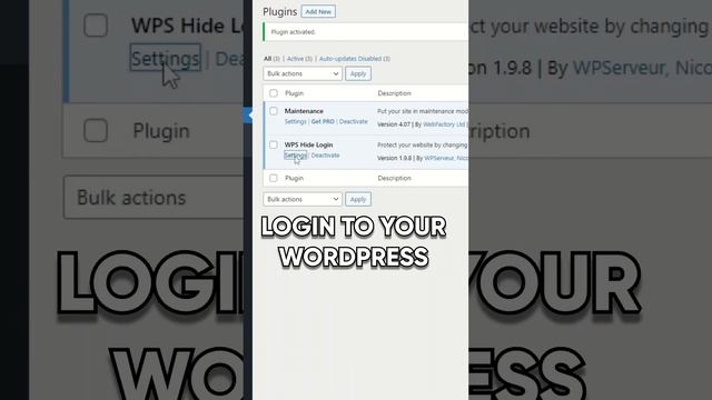 The easiest and fastest security fix - Wordpress Hide Login #technology #wordpress #webdevelopment смотреть онлайн
