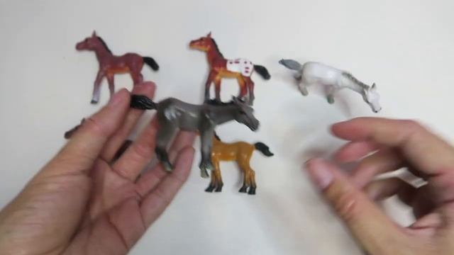 Игровой набор Жеребят от Toy Major _ World animal collection набор жеребят, как настоящие.mp4