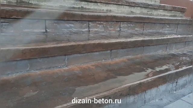 Чем отделать бетонное крыльцо? Печатным бетоном!