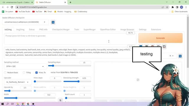 [Umi AI] Macross v2 - Stable Diffusion 1-CLICK Google Colab Setup смотреть онлайн