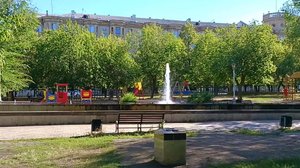 Магнитогорск, сквер Металлургов по проспекту Металлургов, Ленинский район (13.08.2022)