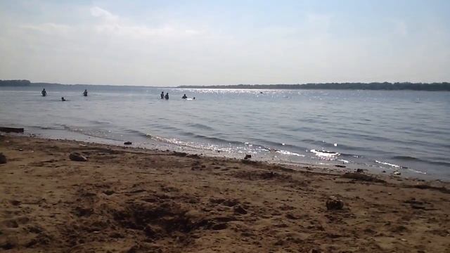 Пляж в Балаково на старой пристани