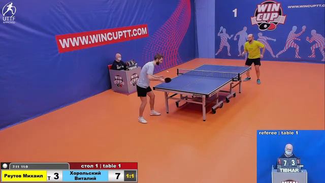Реутов Михаил 2-3 Хорольский Виталий  Турнир Восток 4  WINCUP  14.01.22 Прямая трансляция Зал 1