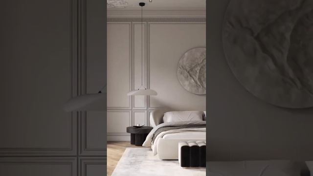 Интерьер спальни в неоклассике #дизайн #дизайнинтерьера #интерьер #ремонт #ремонтквартир #спальня смотреть онлайн