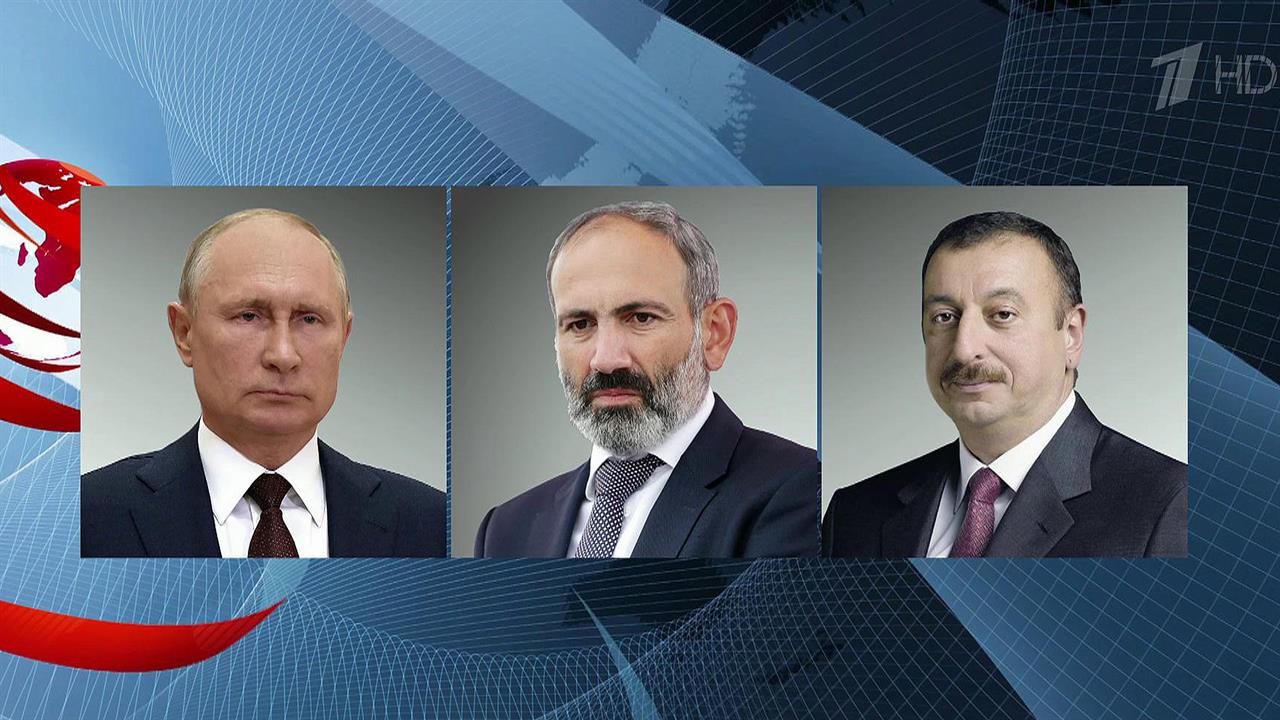 Владимир Путин провел телефонные переговоры с през...м и премьер-министром Армении Николом Пашиняном