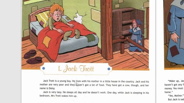 SPOTLIGHT 5 Reader/Jack and the Beanstalk ,стр.8,9,27/Джек и Бобовое зернышко/ 5 класс