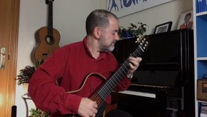 Samba de una nota, Jobim. Guitar cover by Pablo Marcos. Guitarra Yamaha SLG.