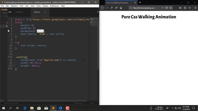 Pure Css Walking Sprite Sheet Animation | Coding Guide