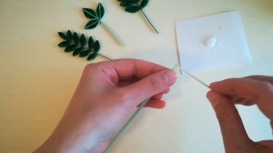 Quilling leaves / Квиллинг листья.