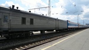 Отправление поезда 006 Москва-Улан-Батор со станции Киров