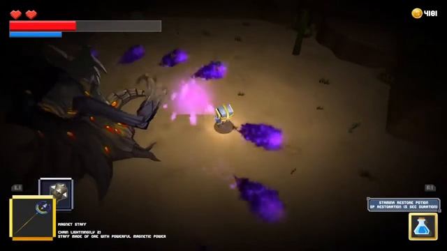 Survive! Mr. Cube - Sand Ghost Boss Gameplay