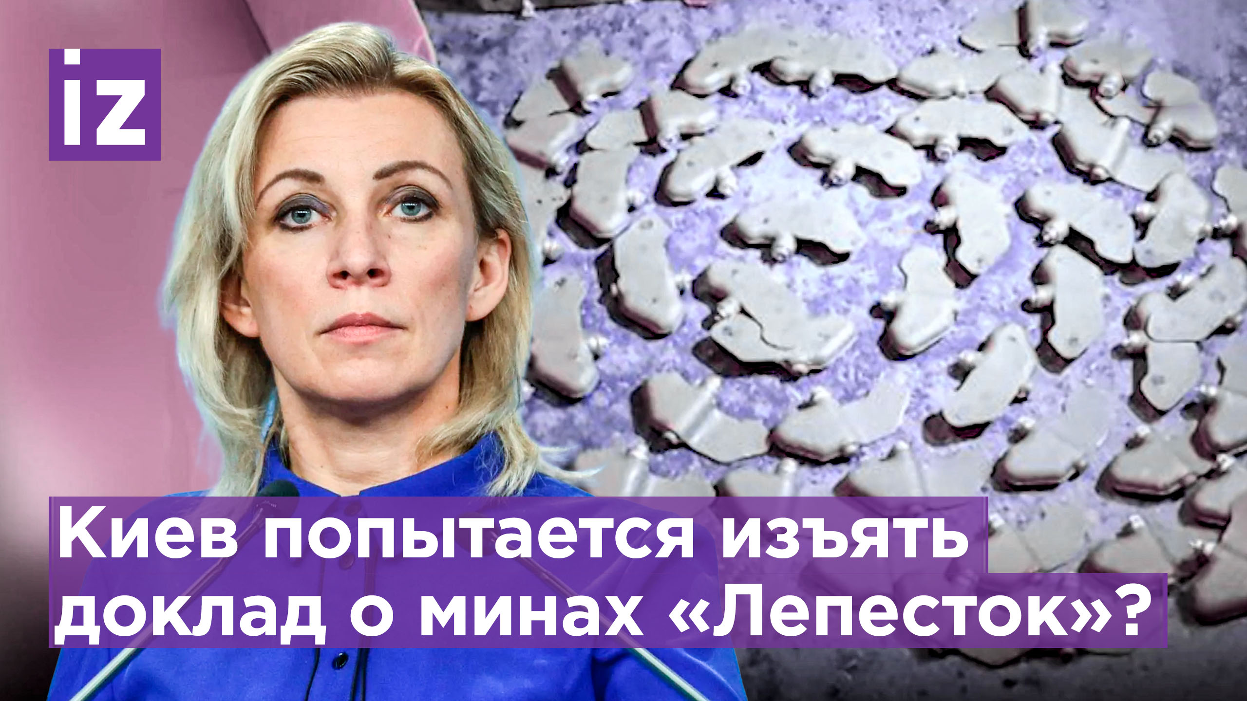 Захарова: доклад HRW о минах «Лепесток» могут изъять из западных СМИ / Известия