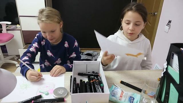 Ладошка челлендж. Рисуем руками. смотреть онлайн