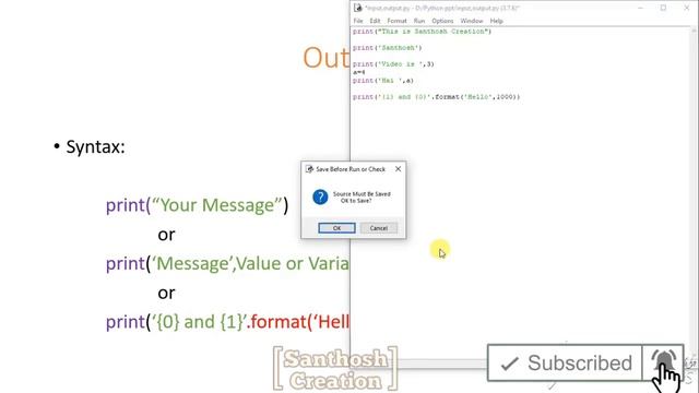 #03 | Input , output and Datatype check in Python