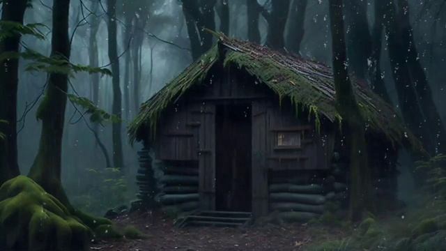 Сильный ливень без грома - звуки дождевого леса
