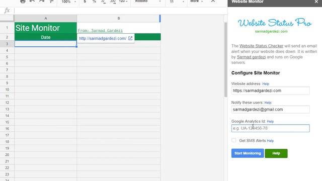 Monitor Your Website Status Using Google Apps Script смотреть онлайн