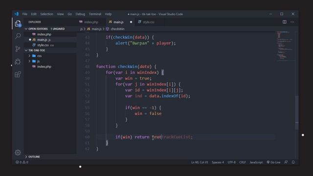 Создаем игру КРЕСТИКИ-НОЛИКИ на JavaScript