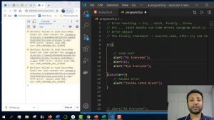 javascript bangla tutorial 61 : how to handle error in JavaScript (part-1)