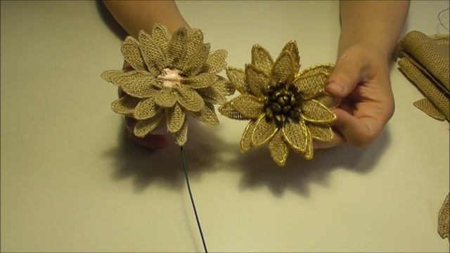 DIY.БУКЕТ ЦВЕТОВ ИЗ МЕШКОВИНЫ И КОФЕ. ДЕКОР. ОСЕННИЕ ПОДЕЛКИ В ДЕТСКИЙ САД ИЛИ ШКОЛУ.