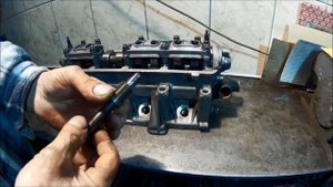 Компрессор из ДВС (ВАЗ-2108). Модернизация ГБЦ - клапана. Do compressor from engine (VAZ-2108).