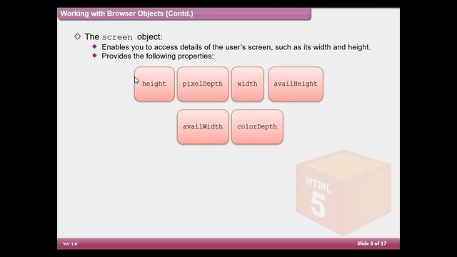HTML5 Tutorial For Beginners [Full Course] JavaScript (Implicit objects in JavaScript).  Part 28